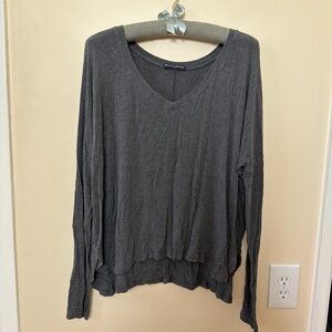 Brandy Melville Charcoal Long Sleeve Top